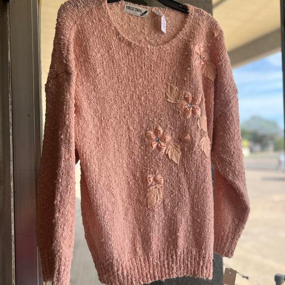 80s pink deadstock collections plus knit sweater - Picture 1 of 5